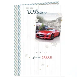 New Personalised Card - Sports Car With Love Father's Day|Any Occasion