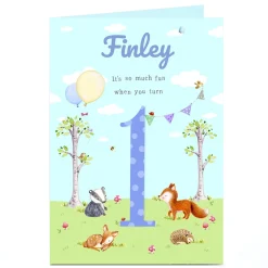 Kids Card Factory Personalised Card - 1st Birthday