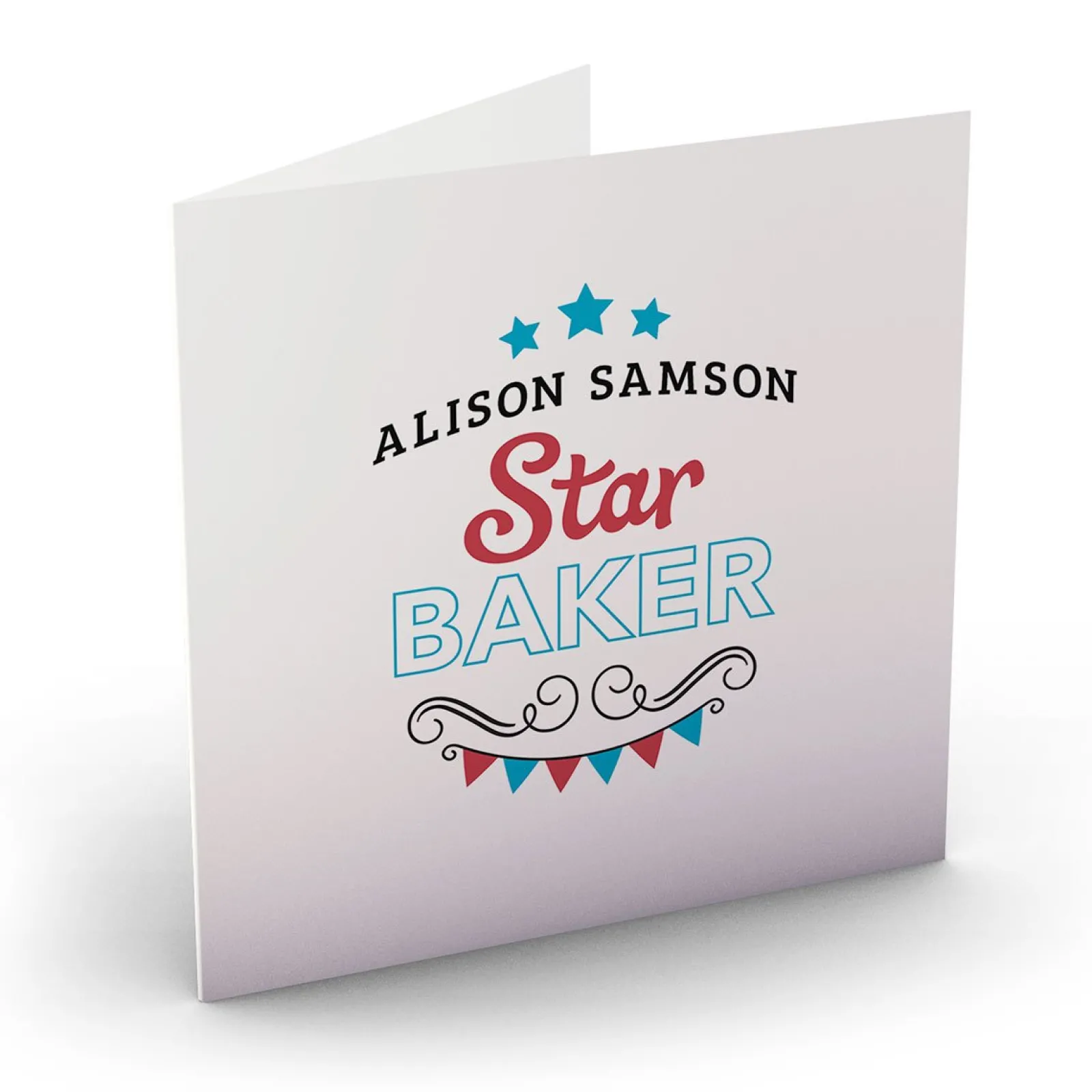 Card Factory Personalised Card - Star Baker
