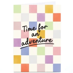 Card Factory Personalised Card - Time For an Adventure