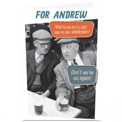 Card Factory Personalised Card - What Do You Do If A Bird...