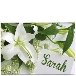 Best Personalised Card - White Lily Any Occasion|Wedding