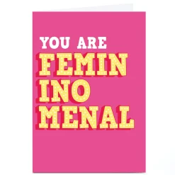 New Personalised Card - You Are Femininomenal Trending|Female Friend