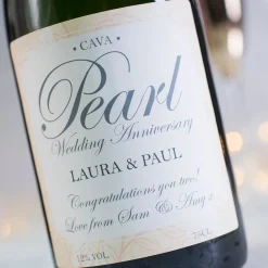 Card Factory Personalised Cava - Pearl Anniversary
