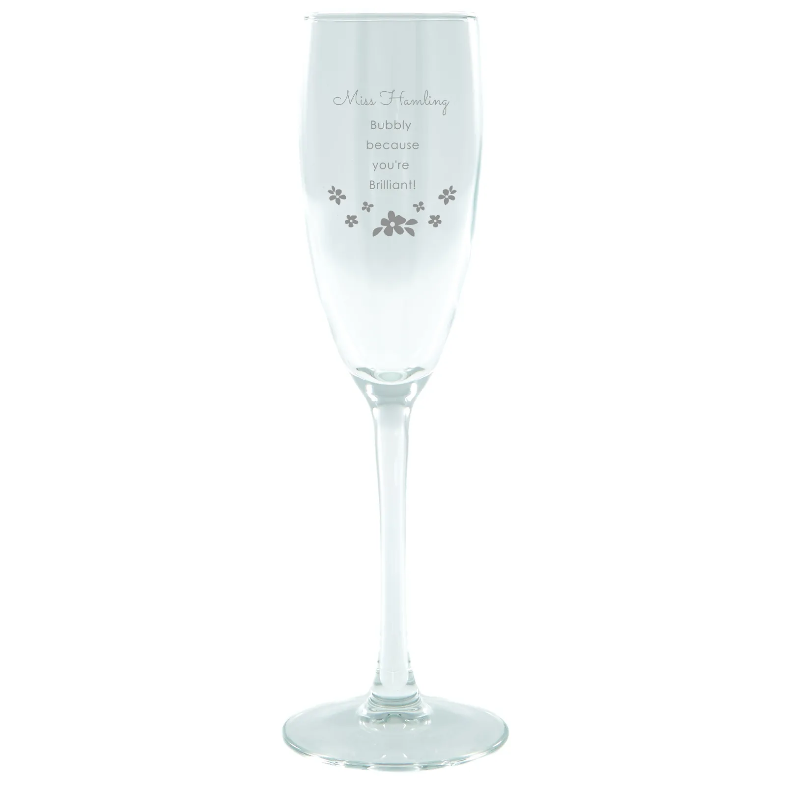 Card Factory Personalised Champagne Glass - Favourite Teacher
