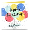 Personalised Charity Birthday Card - Party 'Til You Pop For Nephew|For Grandson