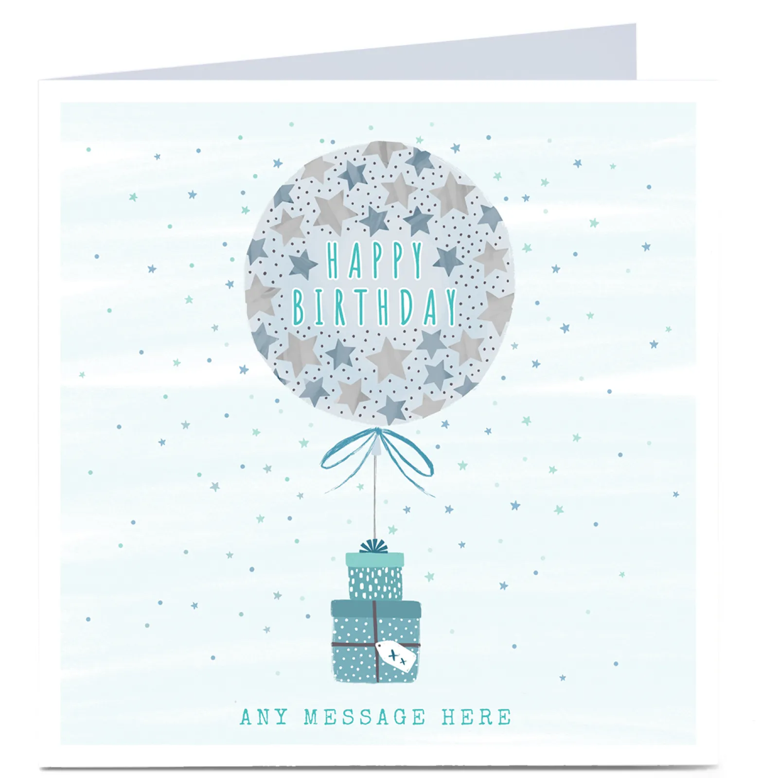 Online Personalised Charity Birthday Card - Balloon & Gifts Kids For Son|For Nephew