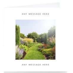 Card Factory Personalised Charity Card - Grassy Path