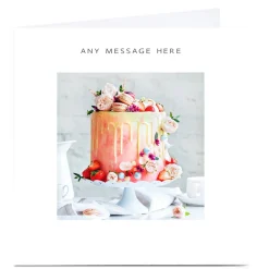 Card Factory Personalised Charity Card - Celebration Cake