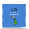 Personalised Cheeky Christmas Card - On The Naughty List Funny|Christmas