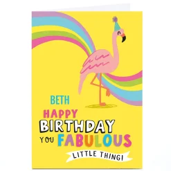 Kids Card Factory Personalised Cheerful Card - Flamengo Fabulous