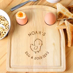 Best Personalised Chick Egg & Toast Board Kids Personalised Engraved Gifts|Engraved Gifts