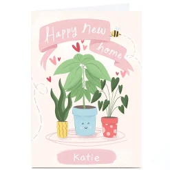 Card Factory Personalised Chloe Fae New Home Card - Plants