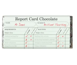Card Factory Personalised Chocolate Bar - Teacher's Report Card