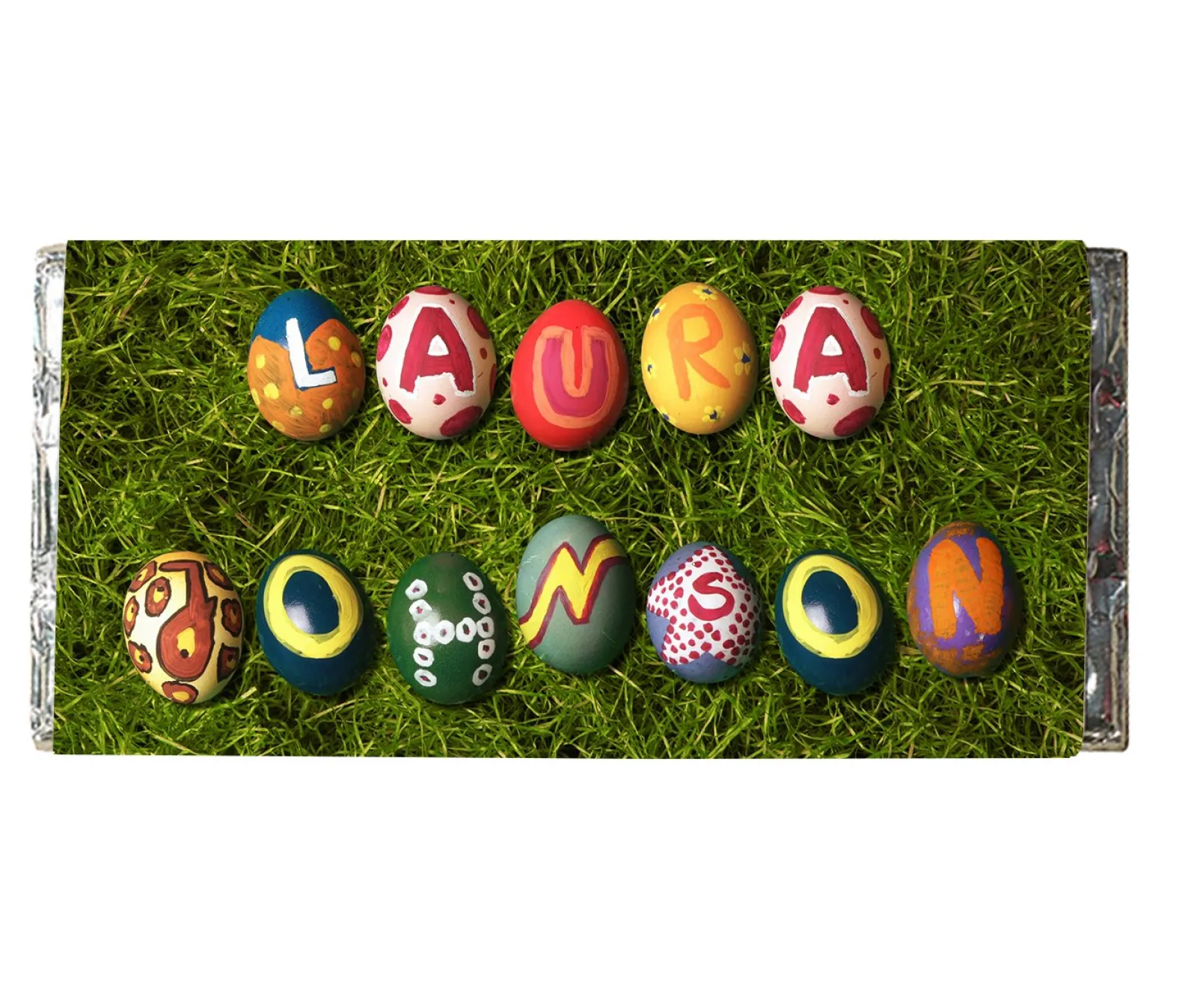 Kids Card Factory Personalised Chocolate Bar - Easter Eggs