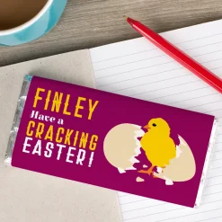 Kids Card Factory Personalised Chocolate Bar - Have A Cracking Easter