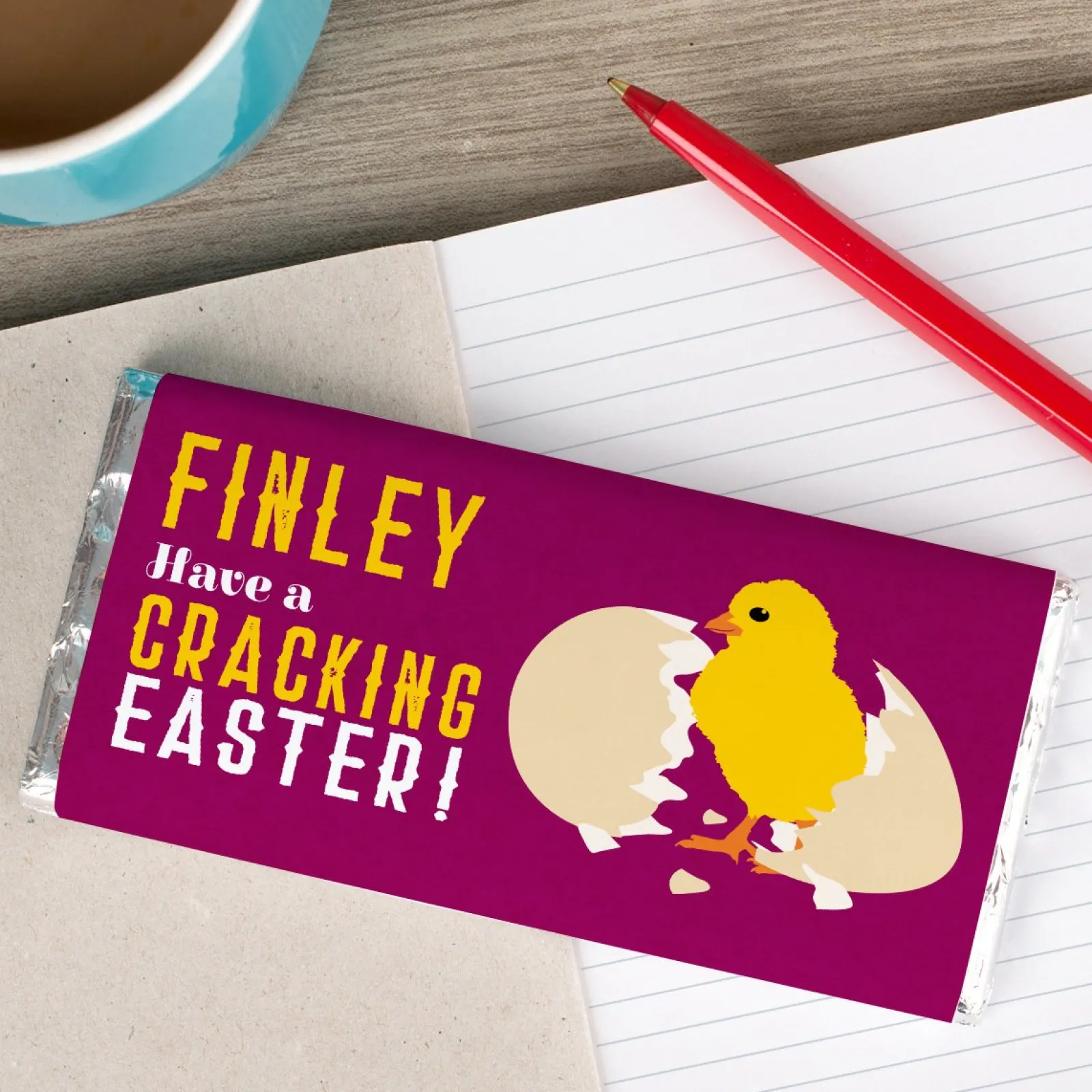 Kids Card Factory Personalised Chocolate Bar - Have A Cracking Easter
