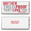 Best Personalised Chocolate Bar - Proof Of My Love Chocolate & Sweets|Anniversary Gifts