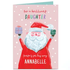 Sale Personalised Christmas Card - For a Brilliant Daughter Christmas
