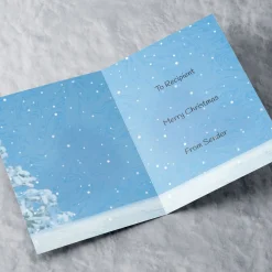 Sale Personalised Christmas Card - Meerkat Family Christmas