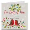 Card Factory Personalised Christmas Card - Christmas Tweetings To Both Of You