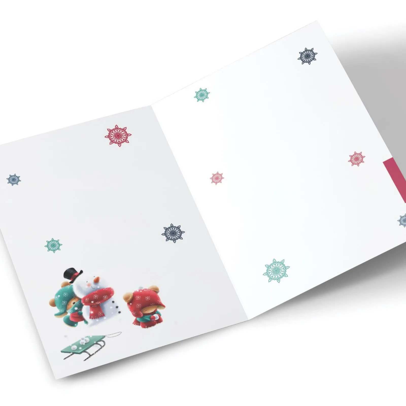 Sale Personalised Christmas Card - For Both Of You Snowball Fight Christmas