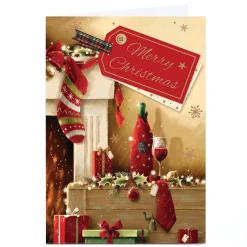 Sale Personalised Christmas Card - Merry Christmas Christmas
