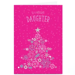 Sale Personalised Christmas Card - Daughter Christmas