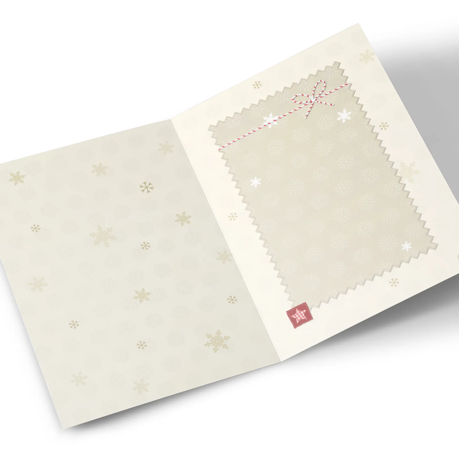 Sale Personalised Christmas Card - Bear With Flower Christmas