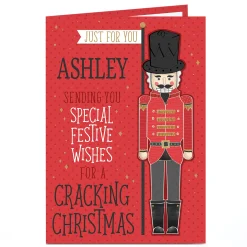 Card Factory Personalised Christmas Card - Cracking Christmas