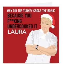 Personalised Christmas Card - Gordon Ramsay Funny|Christmas