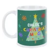 Kids Card Factory Personalised Christmas Mug - Christmas Tree and Bauble, Any Name