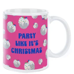 Hot Personalised Christmas Mug - Party Like It's Christmas Personalised Mugs|Mugs