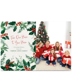 Card Factory Personalised Christmas Photo Card - From Our House to Yours