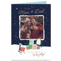 Online Personalised Christmas Photo Card - Mum & Dad Christmas|Photo