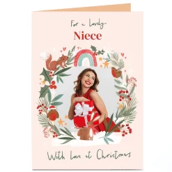 Best Personalised Christmas Photo Card - With love at Christmas Christmas|Photo