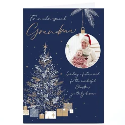 Card Factory Personalised Christmas Photo Card - For an Extra-Special Grandma
