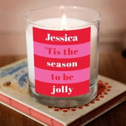Best Personalised Christmas Pomegranate & Cashmere Scented Candle - Tis the Season Scented Candles|Christmas Gifts