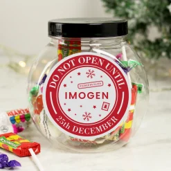 Kids Card Factory Personalised Christmas Sweet Jar