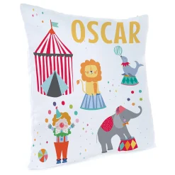 Hot Personalised Circus Cushion Kids 1St Birthday|Personalised Cushions