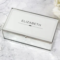 Sale Personalised Classic Mirrored Jewellery Box Personalised Jewellery And Keepsakes|Jewellery & Keepsakes