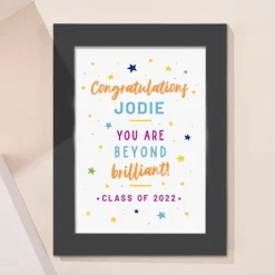 Card Factory Personalised Congratulations Portrait Print