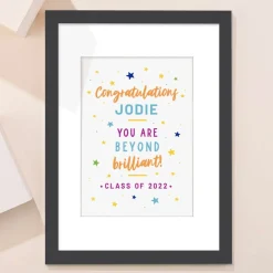 Card Factory Personalised Congratulations Portrait Print