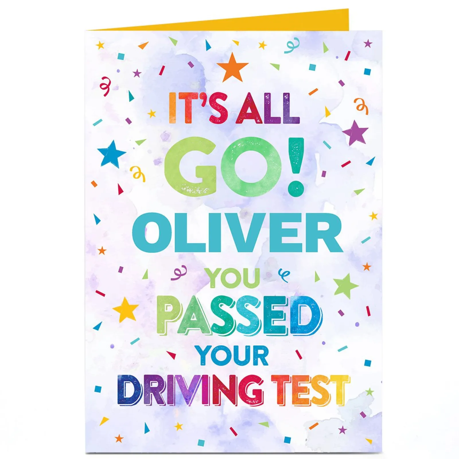 Sale Personalised Congratulations Card - Driving Test, It's All Go! Congratulations