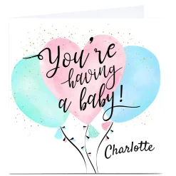 Card Factory Personalised Congratulations Card - You're Having A Baby!