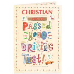 Outlet Personalised Congratulations Card - You've Passed Your Driving Test Congratulations