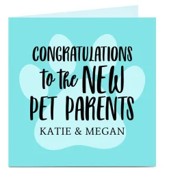 New Personalised Congratulations Card - New Pet Parents Any Occasion|Congratulations
