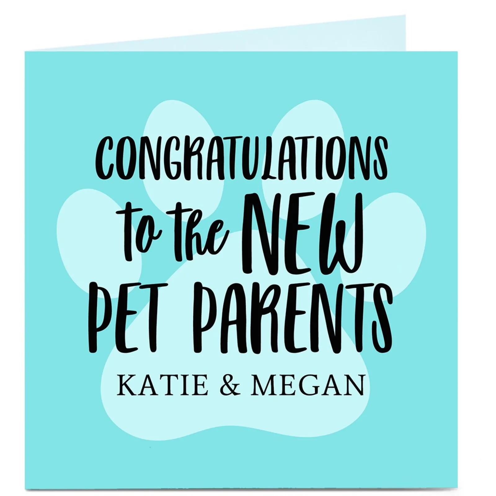 New Personalised Congratulations Card - New Pet Parents Any Occasion|Congratulations