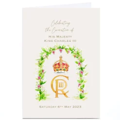 Online Personalised Coronation Card - Celebrating the Coronation Congratulations