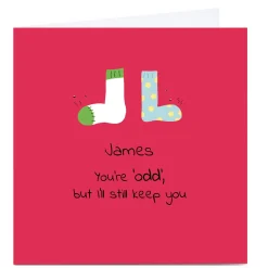 Online Personalised Cory Reid Birthday Card - You're Odd... Funny|Birthday